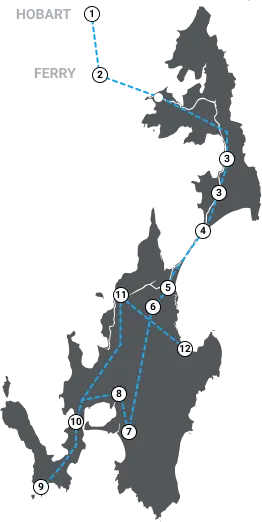 Explore Bruny Island - Tour itinerary